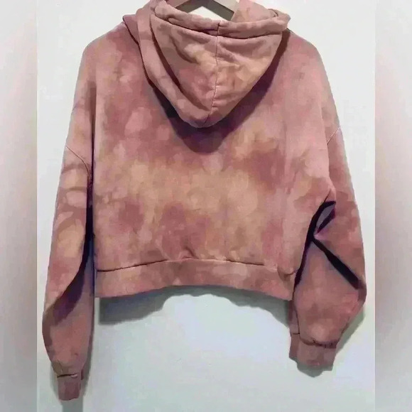 GAP Vintage Soft Cropped Hoodie in Pjnk Tie Dye, Women’s Size Small - Picture 2 of 11